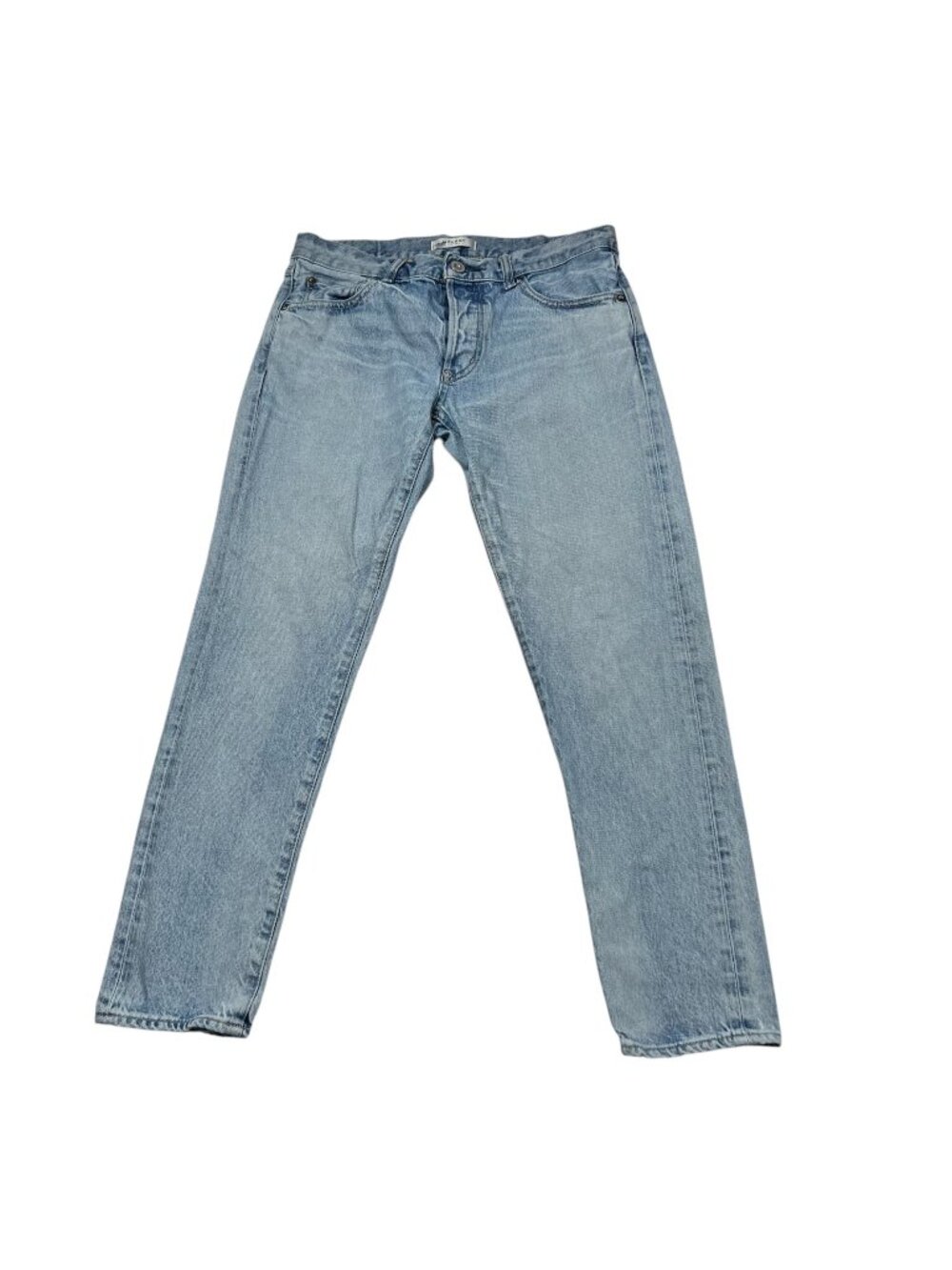 Moussy Vintage Women's Light Wash Straight-Leg Denim Jeans Button Fly Size 28